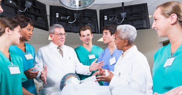 medical team in operating room