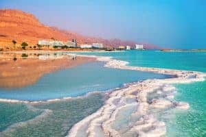 Dead Sea beaches and the Salt Island