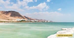 Floating in the Dead Sea, Israel