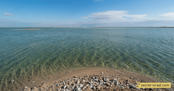 How to get a picture of a salt island in the Dead Sea