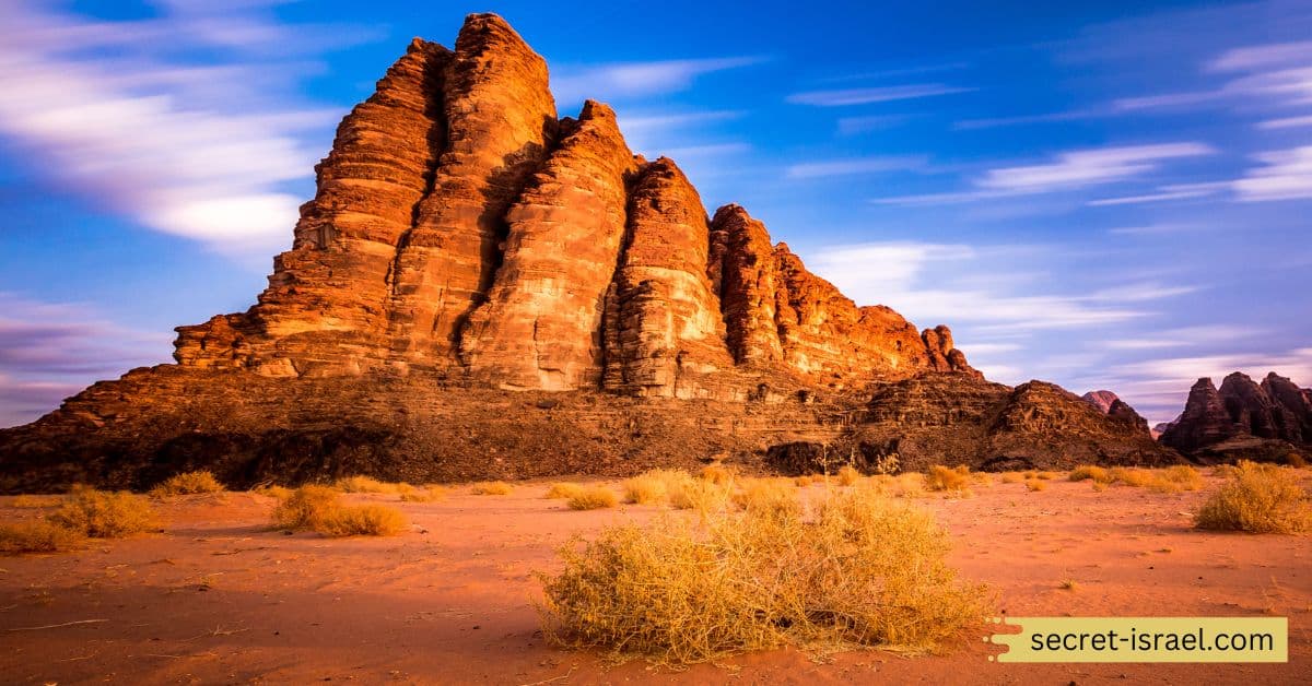 Drive to Wadi Rum, the Desert Landscape of Red Sand