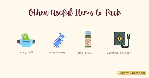Other Useful Items to Pack